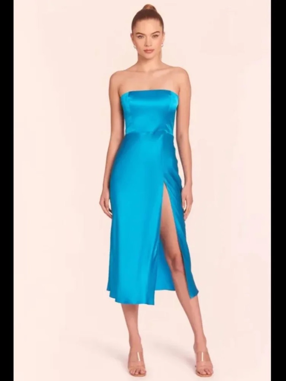 Amanda Uprichard Women's Mandy Midi Dress Silk Size L